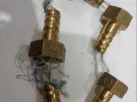 Штуцер латунь под шланг мото байки квадроциклы мотоциклы бензоагрегаты моторы Ду 8мм Длина 40 мм Нар Под гайку 24 мм, фотография 2