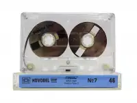 Аудиокассета Novodel Shop 7 с серебристыми катушками, фотография 8