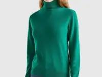Водолазка изумрудного цвета Benetton, фотография 2