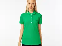 Женское поло lacoste slim fit из эластичного хлопка