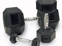 Гантель гексагональная обрезиненная profi-fit 22,5 кг