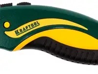 Нож kraftool werk металлический, с запасными выдвижным трапец лезвиями, 5шт, тип