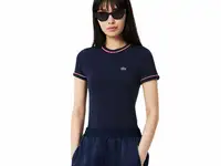 Женская хлопковая футболка lacoste