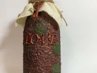 Стеклянная бутылка под старину, фотография 4