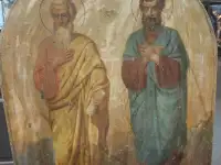 большая храмовая икона Св. апостолы Филипп и Иаков, 19 век