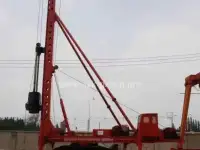 Усиленная сваебойная установка для 16 метровой сваи