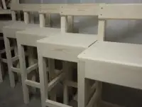 Стул высокий барный из массива дерева