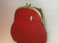 Маленькая сумочка красная кожаная Handmade, фотография 5