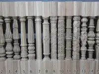 Резные балясины из ясеня и дуба