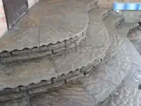 Камень натуральный природный песчаник серо-зеленый Рыбка
