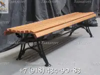 Скамейки без спинки из лиственницы СК16л-2б