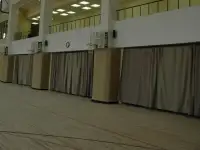 Текстильные шторы и занавеси для спортивных сооружений. Пошив.