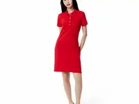 Женское платье-поло lacoste slim fit