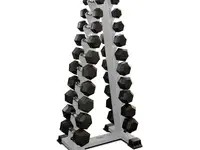 Комплект гексагональных гантелей iron king 1-10 кг