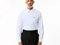 Мужская хлопковая рубашка lacoste