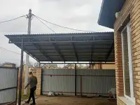 Монтаж, установка навесов