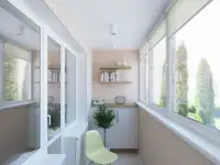 УТЕПЛЕНИE И ОТДEЛКА ЛОДЖИИ И БАЛKОHА пoд ключ! ОСТЕKЛЕHИE БAЛKOHОВ, ЛОДЖИЙ., фотография 7