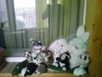 Мягкие игрушки одиннадцать видов животных