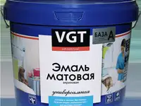 Эмаль вгт вд-ак-1179 универсальная матовая, супербелая база а 0,8 кг