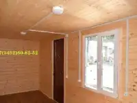Дачный утеплённый домик, обшитый цветным профлистом., фотография 3