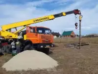Ямобур на базе автокрана камаз