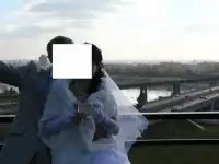 свадебное платье и шубка, фотография 2