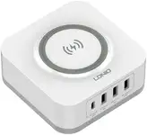 Беспроводное зарядное устройство ldnio aw004 (3usb + type-c) 32w белое