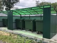 Ограждение для контейнерных площадок. Ограждение для контейнерлв ТБО