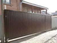Ворота откатные (готовые) обшитые профлистом. Ворота сдвижные., фотография 8