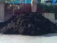 Перегной коровий и конский для удобрения посадок.