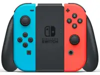 Игровая консоль Nintendo Switch (неоновый красный/неоновый синий), фотография 3