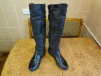 Сапоги зимние кожаные женские