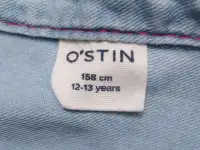 Джинсовый кардиган рубашка 152-158 размер Ostin для девочки, фотография 2