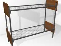 Для строительных подсобок, рабочих комнат металлические кровати