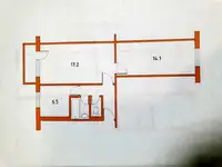 Квартира, 44,00 м², 5 эт., Левобережный, Жуковского ул, 10, фотография 2