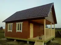 Каркасная баня под ключ 5 на 6 метров