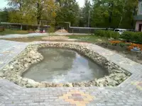 Укладка брусчатки , мощение дорожек брусчаткой, фотография 4