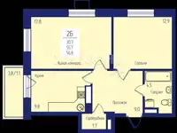 Продается 2-комн. квартира 57 кв.м.