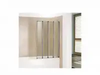 Шторка на ванну складная маятниковая