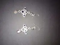 Серьги серебряные с аметистами, фотография 2