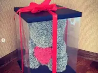 Мишки из роз, подарок на 8 марта