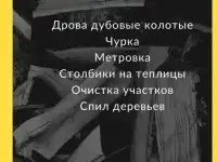 Дрова, спил деревьев