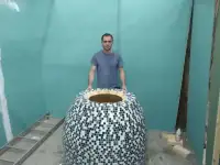 Тандыр. Тандыр из кирпича. Грузинский тандыр., фотография 5