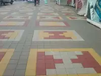 Тротуарная плитка. Брусчатка. Парковочные столбики. Укладка тротуарной плитки, фотография 4