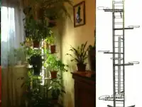 Подставка для цветов напольная с лампой
