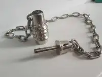 Противоугонный кодовый стальной замок с цепью Сделан в Европе Для велосипеда моцикла мотобайка мопеда, фотография 7