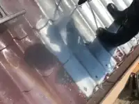 Сочетание цветов покраска дома и крыши в Домодедово.