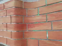 Гибкий кирпич в защитной плёнке на сетке, фотография 5