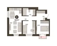 Продам 2 комнатную квартиру