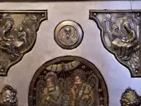 Набор серебряных накладок для напрестольного Евангелия. Кострома, XIX век., фотография 3